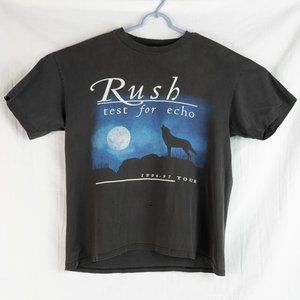 Authentic Vintage Rush Test For Echo 1996-97 Tour Band T-shirt Size L Distressed